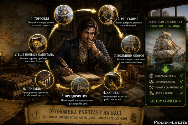Цикл богатства капитана-торговца в Caribbean Legend 2.0