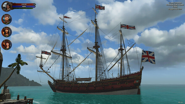 Пиратский корабль в порту — Caribbean Legend: Age of Pirates