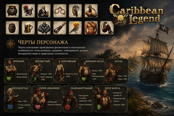 Черты Caribbean Legend 2.0